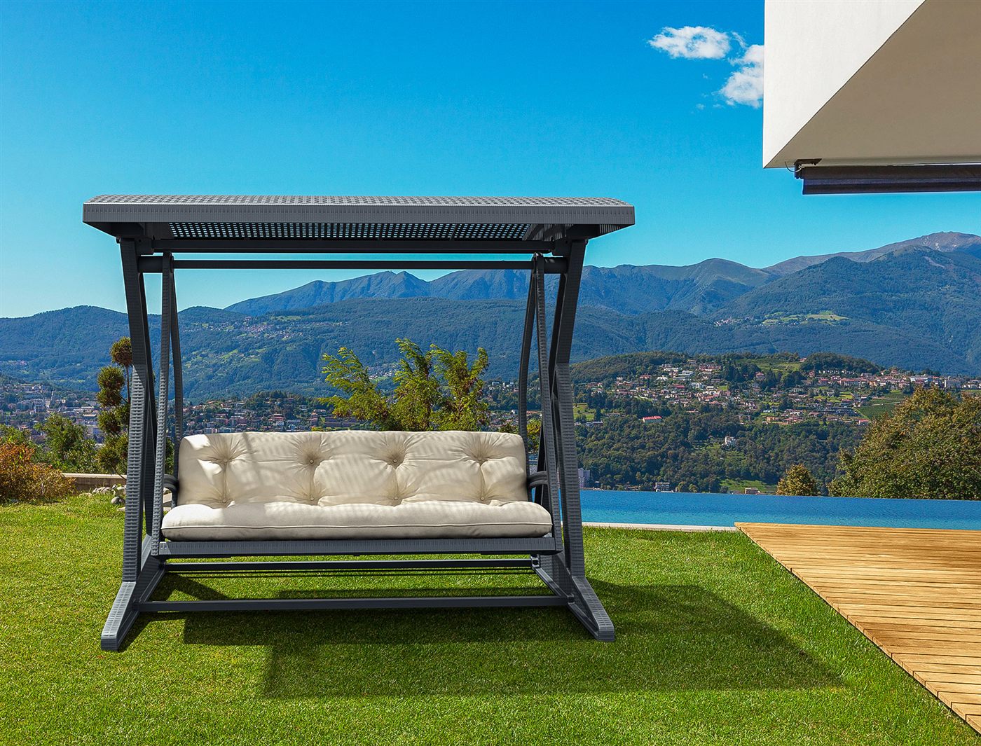 Bahçe şemsiyeleri, pergola ve gölgelik sistemleriyle güneşe karşı konforlu alanlar